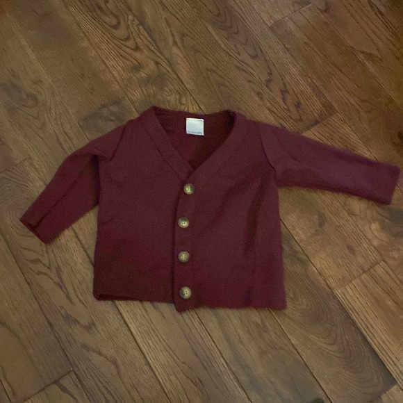 Little Mister button cardigan. Made in USA - Picture 1 of 3